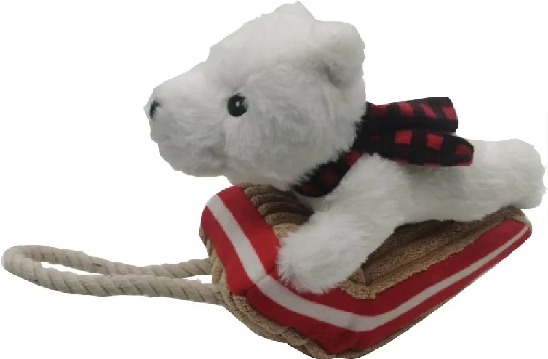 - Outdoor dog toy selectionTall Tails Polar Bear Sled Tug Red