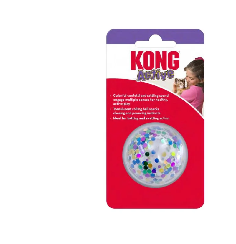 - Precautions for using pet toysKONG CAT Active Confetti Ball