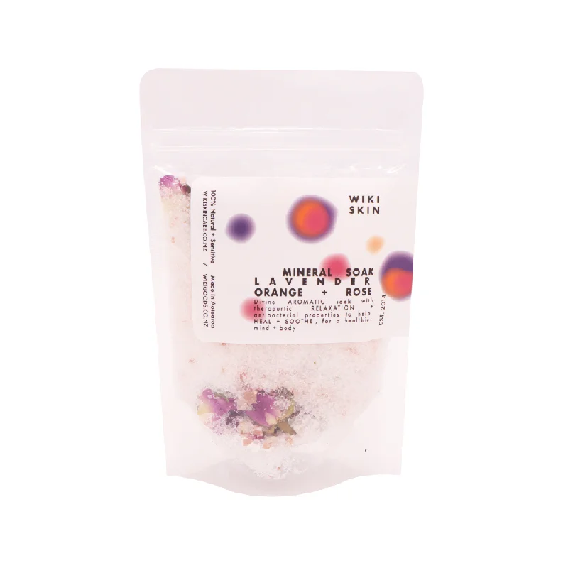 Wiki Skincare Mineral Soak Lavender Orange Rose