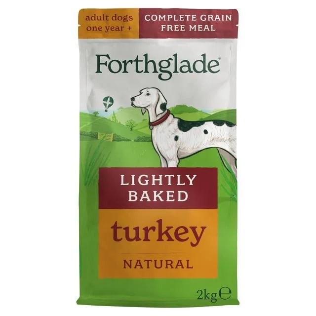  -Fish-containing dog foodForthglade Lightly Baked Natural Dry Dog Food Turkey with Sweet Potato   2kg