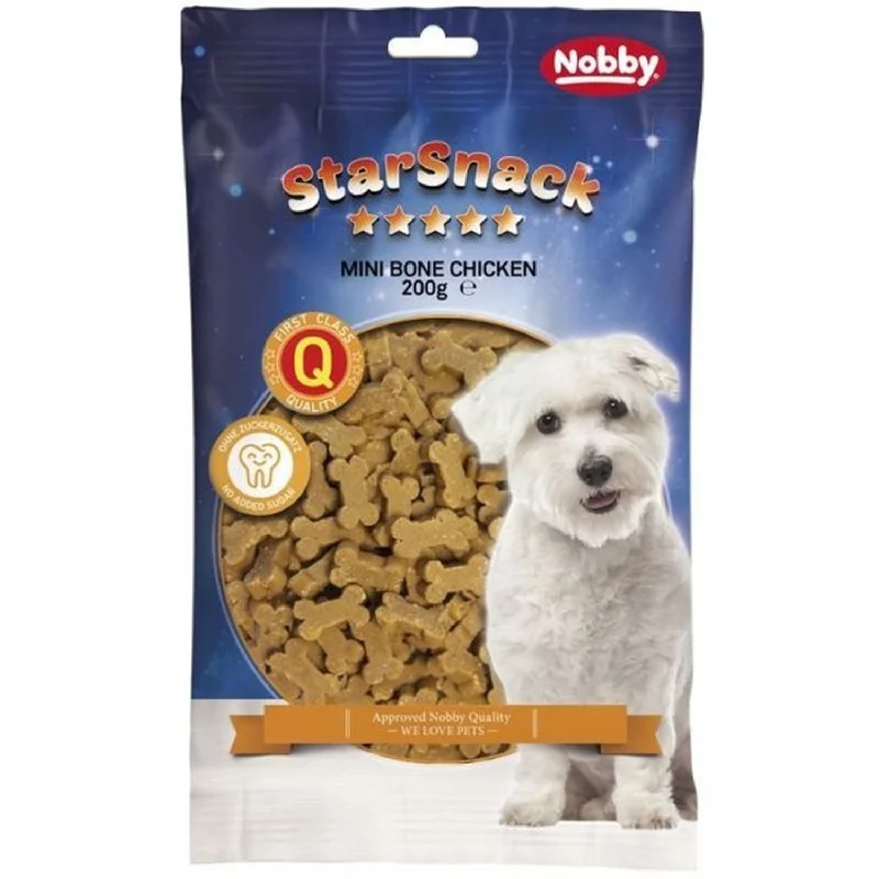 NOBBY StarSnack, Poslastica za pse Mini Bones s piletinom, 200g