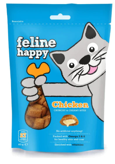 3. **Pet food bowl is anti-slip design**Feline Happy Chicken