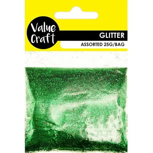 making it smoother and more shiny.Craft Glitter in Bag - Green