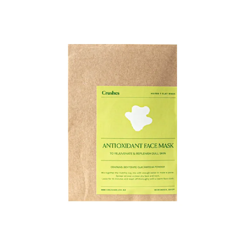 Crushes Face Mask Single Antioxidant Matcha