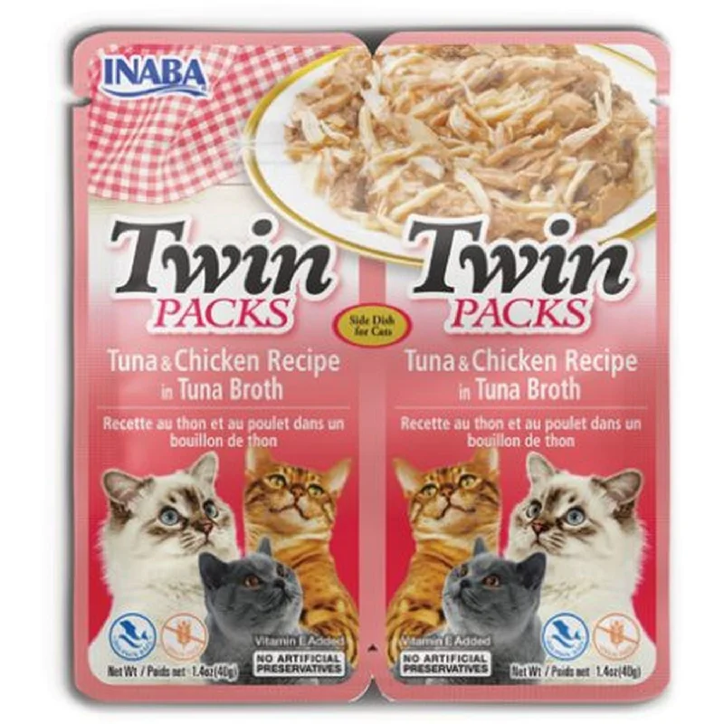 TWIN Packs za mačke, komadi tunjevine i piletine u želeu od tunjevine, 2x40g