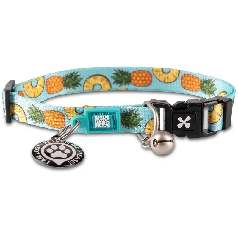 MAX & MOLLY Ogrlica za mace Smart ID, Sweet Pineapple, 22-35/1cm