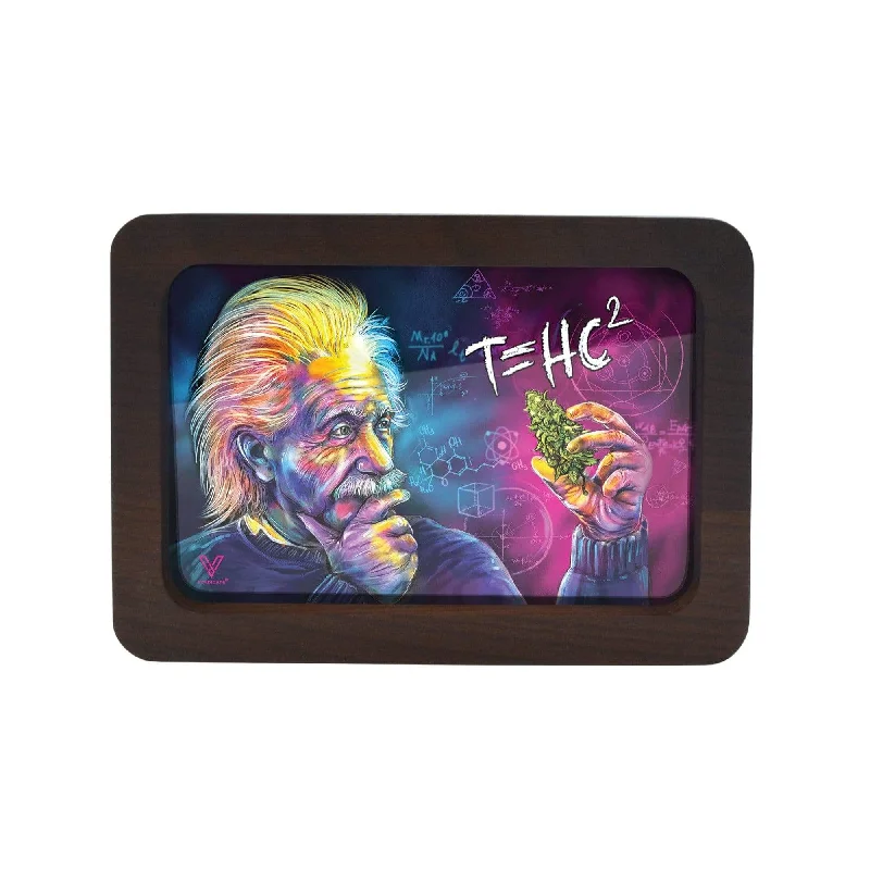 T=HC2 Einstein Classic 3D High Def Wood Rollin' Tray