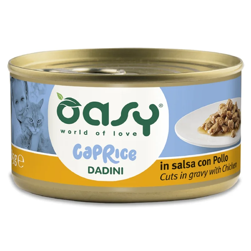 OASY Caprice Cuts s Piletinom, sočni komadići u sosu za mačke, 85g