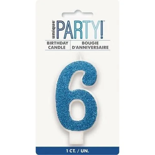 with the functions of decontamination, deodorization, and nourishment.Numeral Candle 6 Glitter Blue