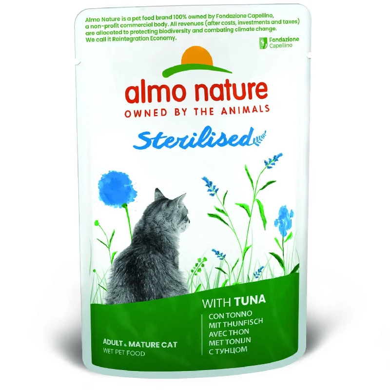 ALMO NATURE Holistic kesica za mačke Sterilised, Tunjevina, 70g