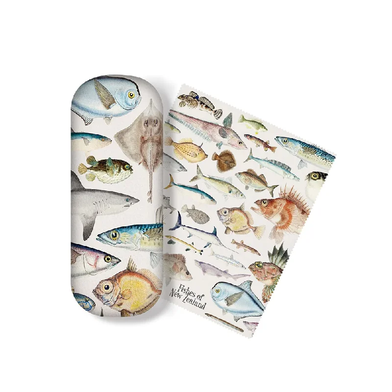 100% NZ Glasses Case Fishes of NZ