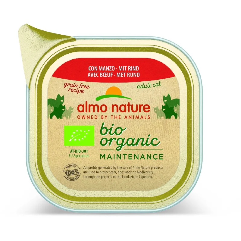 ALMO NATURE Biorganic Pašteta za mačke s govedinom, 85g