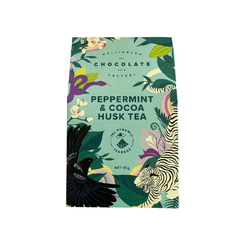 Wellington Chocolate Factory Peppermint & Cocoa Husk Tea Pack of 15 Bags