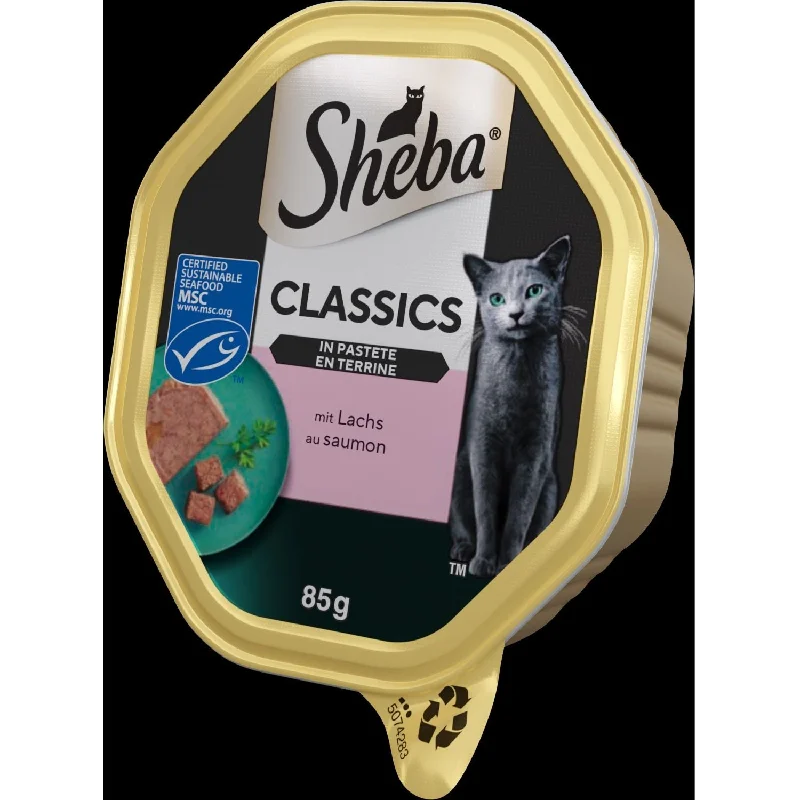 SHEBA Classics Pašteta za mačke s teletinom i piletinom, 85g