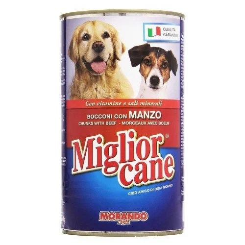 -Grain-free dog food recommendationMigliorcane Chunks with beef 1250g