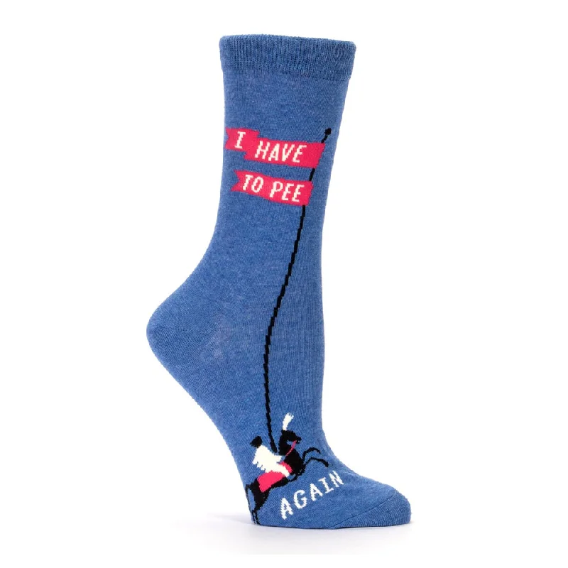 Blue Q Women's Socks I Have to Pee Again