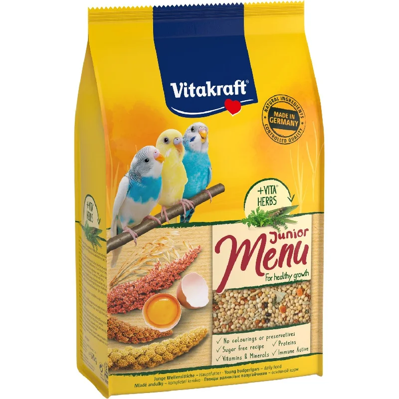 VITAKRAFT Menu JUNIOR za papagaje do 1 godine, odabrana mešavina semenki, 500g