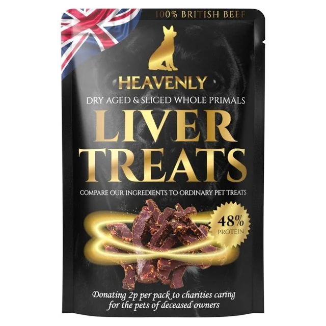 - Food for sterilized dogsHeavenly Dog Treats British Beef Liver   18g