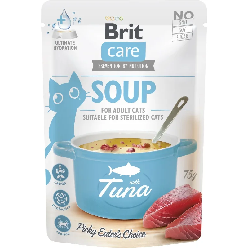 BRIT CARE Soup, ukusna supa za probirljive mačke, s tunjevinom, 75g