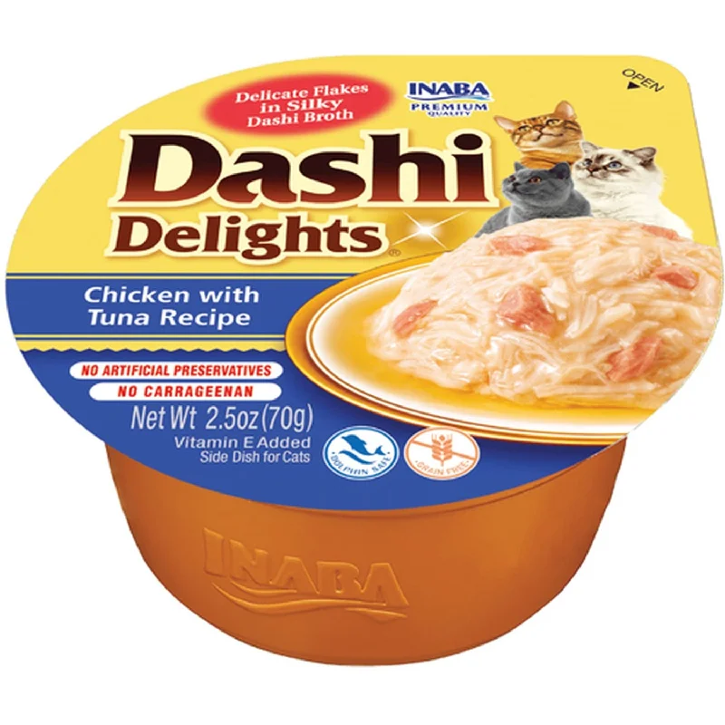 DASHI Delights za mačke, čorba s komadima piletine i tunjevine, 70g