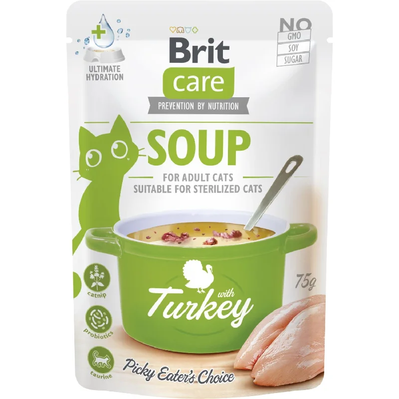 BRIT CARE Soup, ukusna supa za probirljive mačke, s ćuretinom, 75g