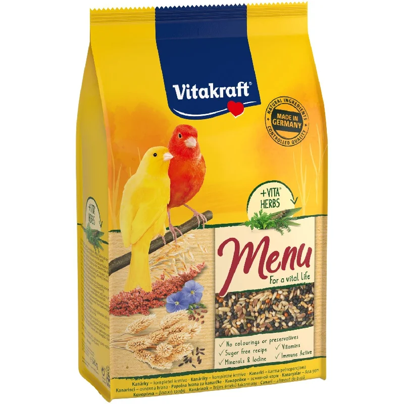 VITAKRAFT Menu potpuna hrana za kanarince, odabrana mešavina semenki, 500g