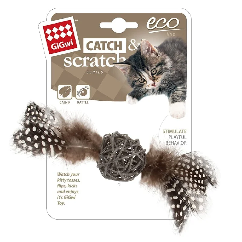 ### Dog accessoriesGigwi Eco Line Catch Scratch with Rattle Toy for Cats