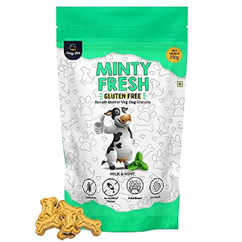 - ProNevus dog food palatabilityGoofy Tails Minty Fresh Milk & Mint Biscuit Treats for Dogs & Puppies