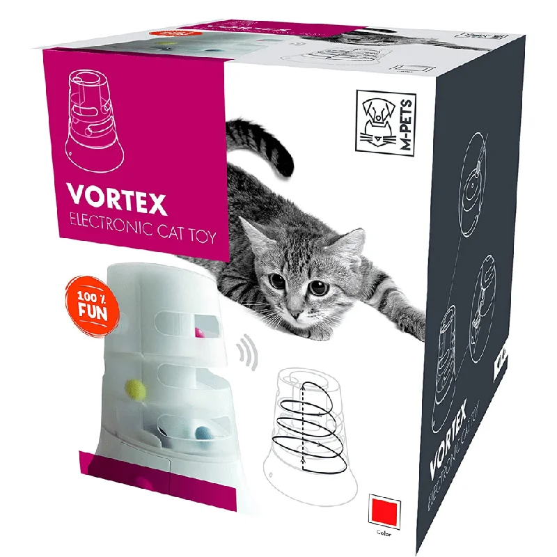 8. **Cat food bowl anti-overturning**M Pets Vortex Electronic Toy for Cats